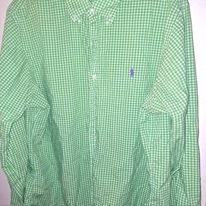 Mens long sleeve Polo Button down sz XL